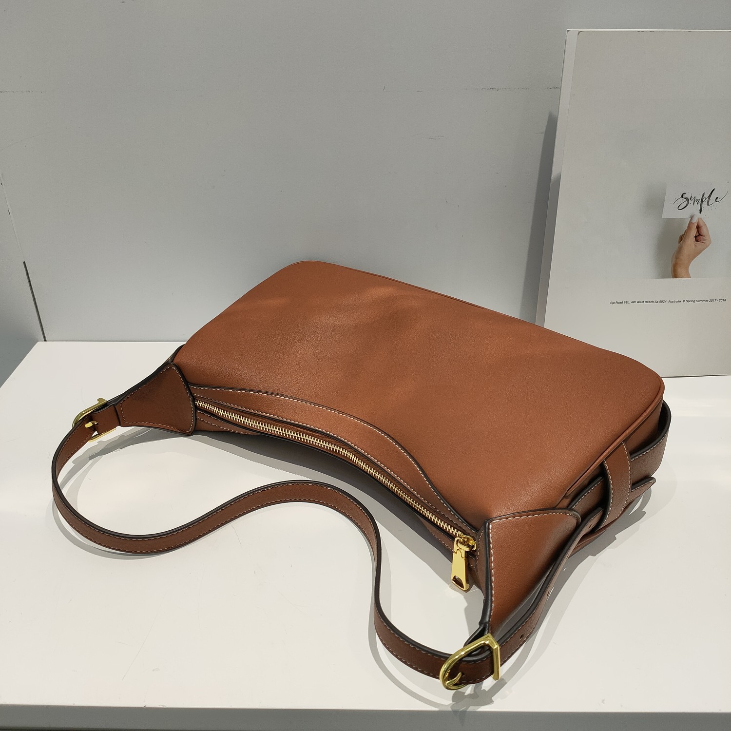 Leather One-shoulder Handbag