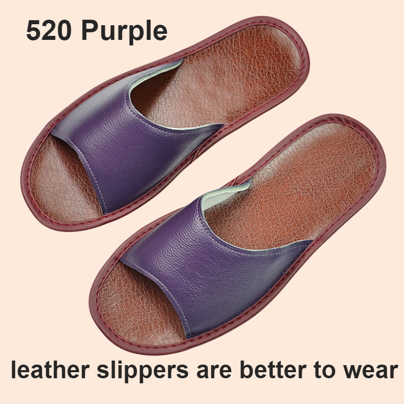 Title 7, Widened Plus Size Leather Slippers