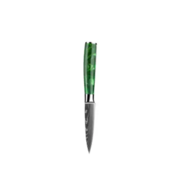8 inch Chef Knife With Blue Resin Handle Green - Shop at LoveMi