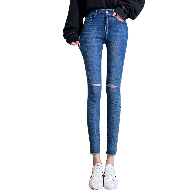 Title 3, Womens High Waist Jeans, Tight-fitting and fla...