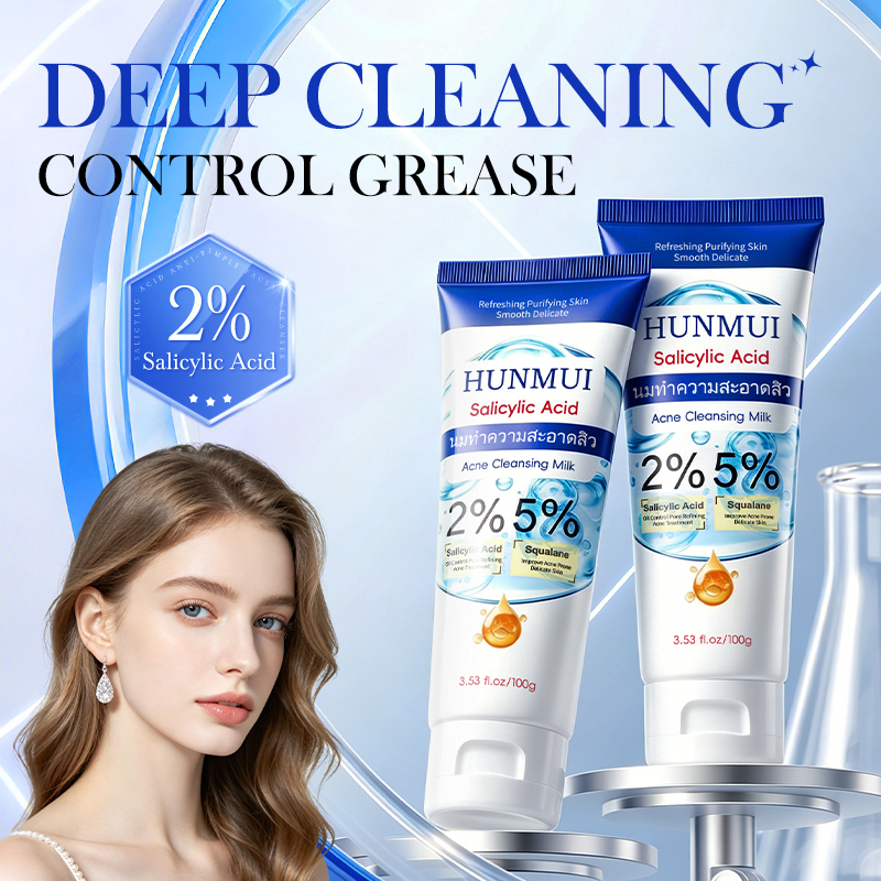 HUNMUI Salicylic Acid Acne-Clearing Facial Cleanser