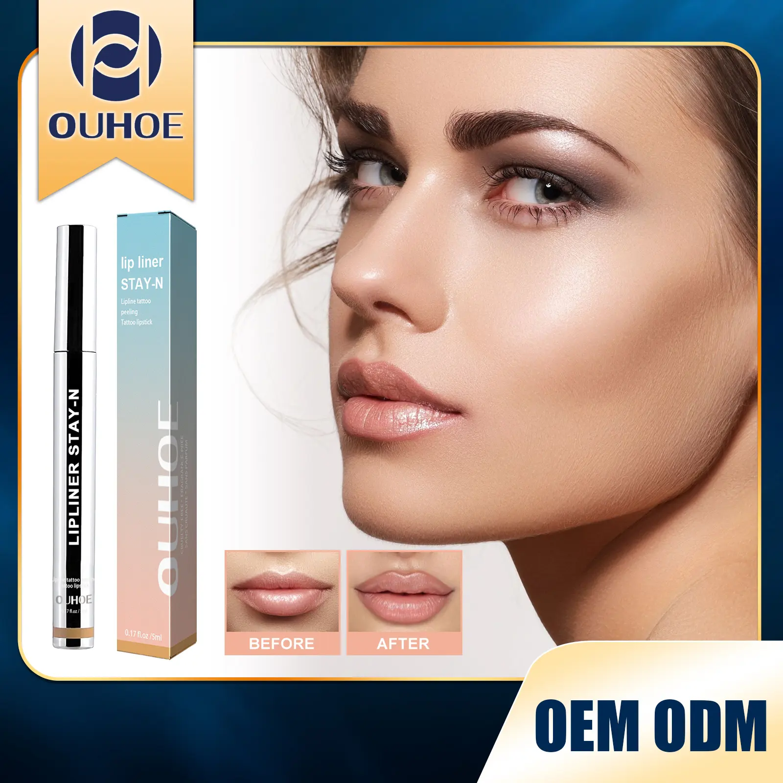 Peel-off Lip Liner Light Brown
