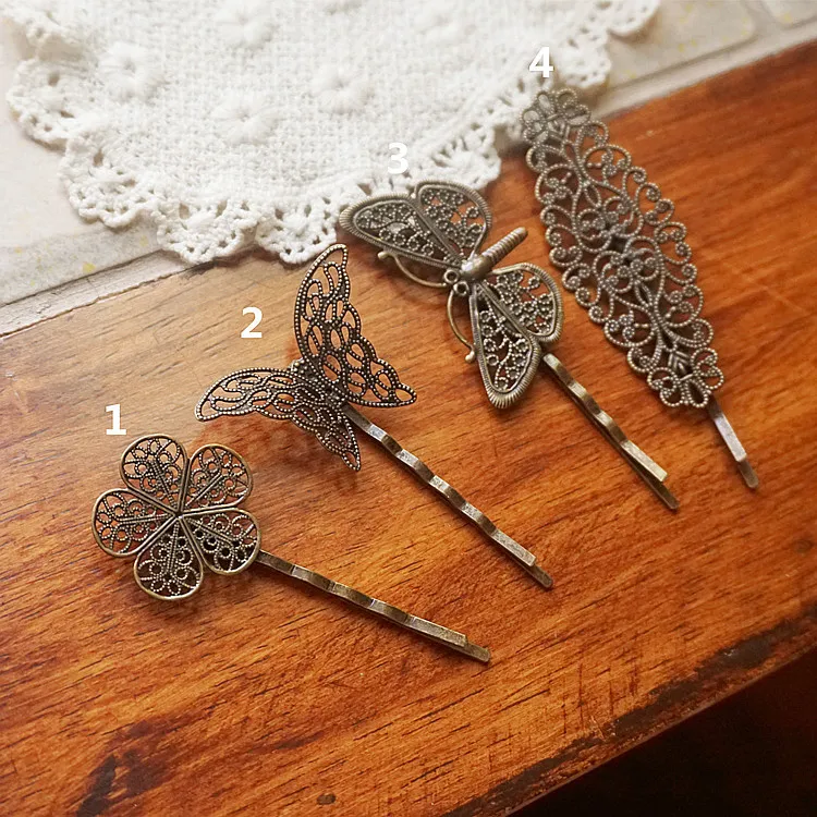 Creative Retro Jewelry Female Bronze Hair Clip - 3 Style