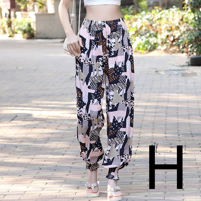 Title 8, Cotton Bloomers Printed Casual Radish Trousers