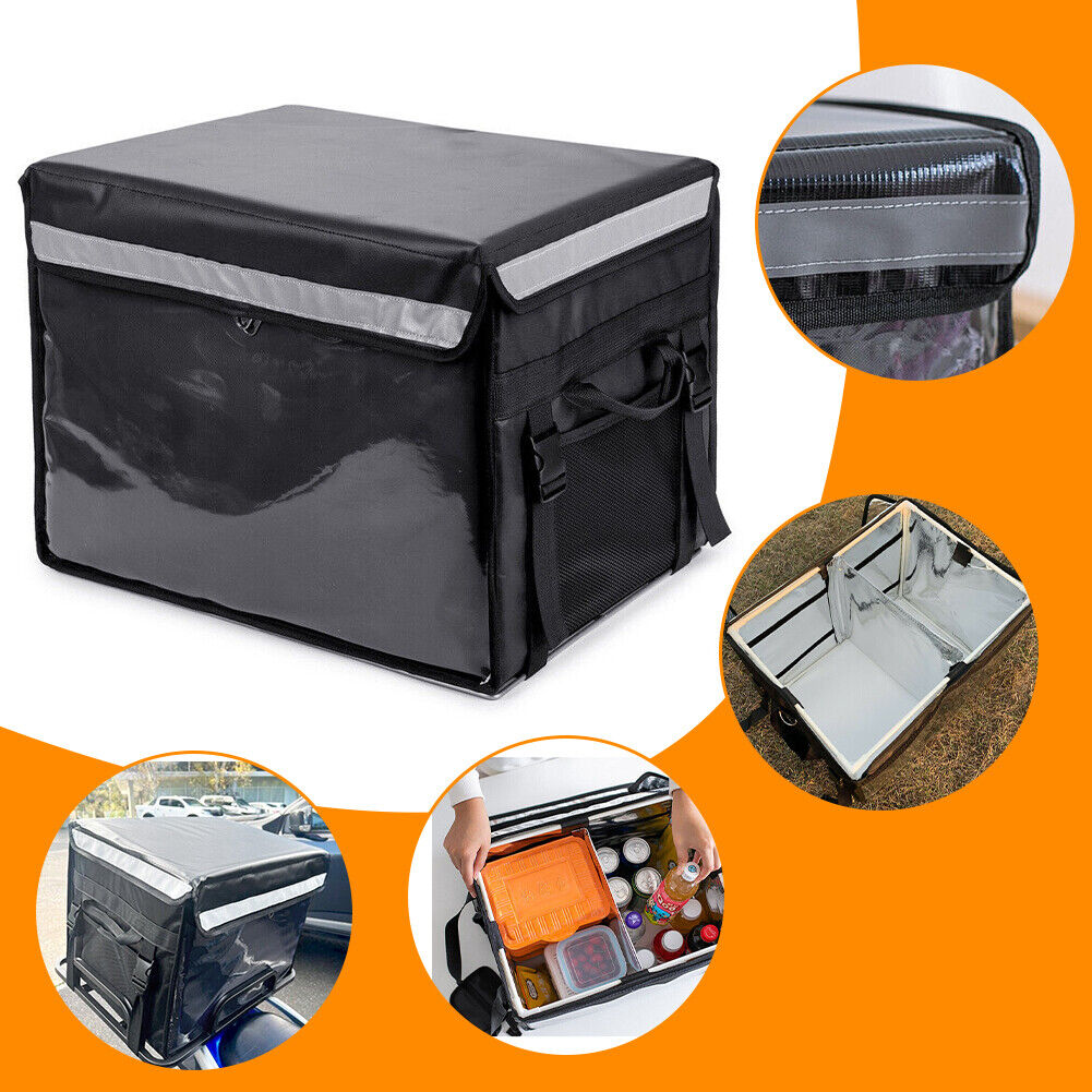 62L Food Delivery Bag  Rear Rack For Motorcycle Bike Food Delivery Drivers Kit 11