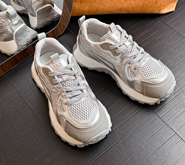 Women's Thick Bottom Elevated Dad Shoes, New 2026 Spring Style, Mesh Breathable... 7