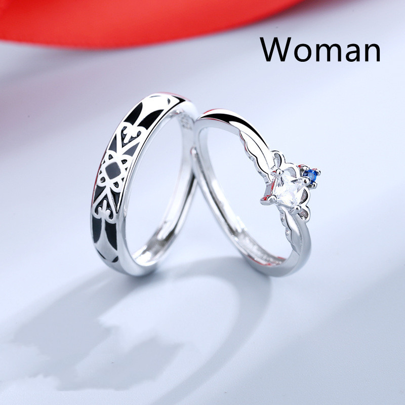 Men And Women Couples Niche Design Ring