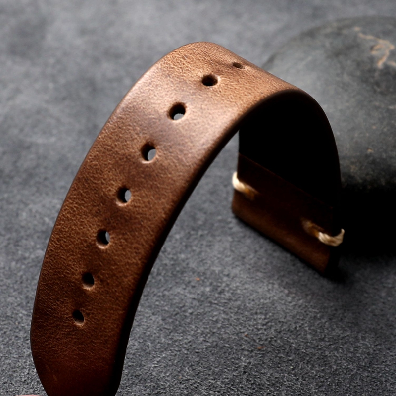 Leather Strap 22MM Original Color Retro Ultra-thin