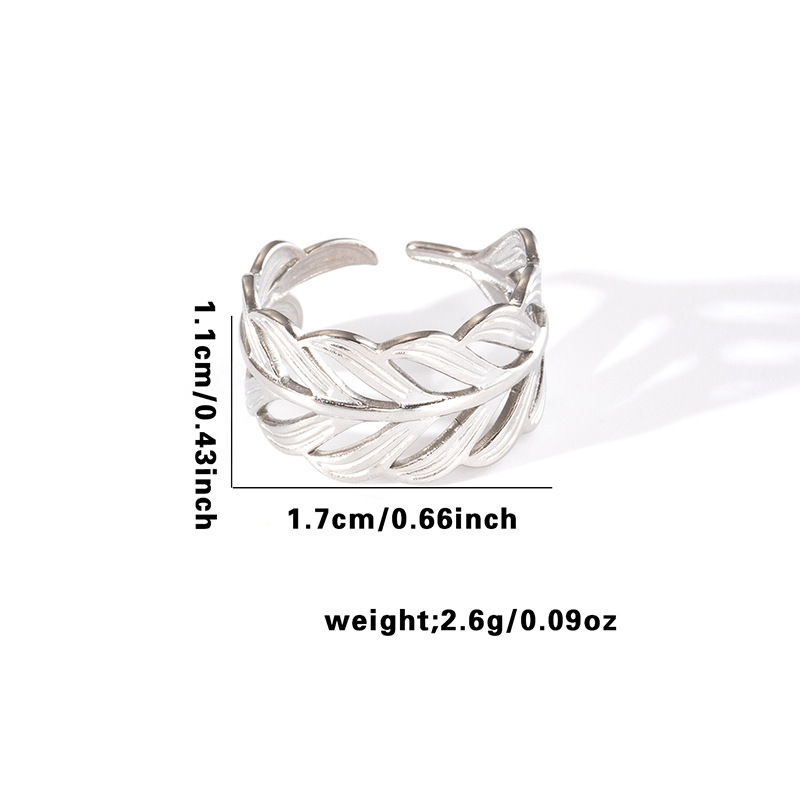 Gold-Plated Hollow Heart Ring, picture 10 of 12