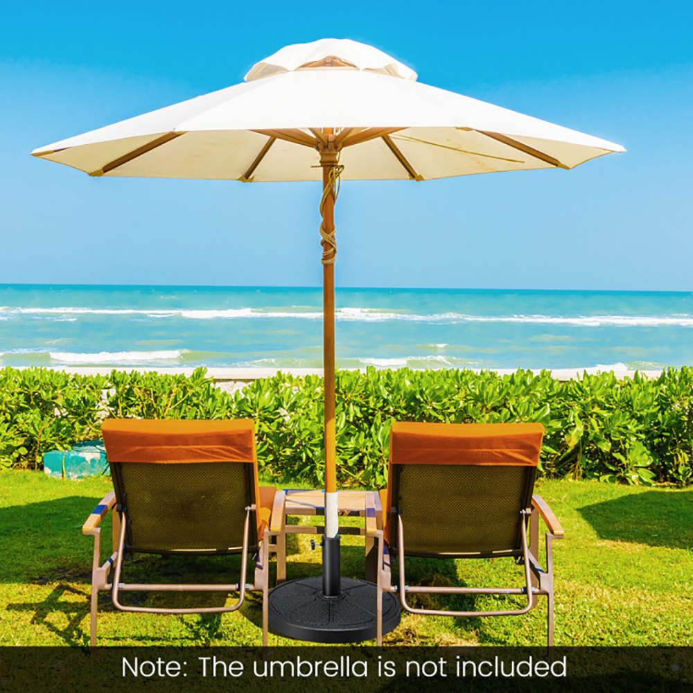 31LBS 18 Inch Round Outdoor Umbrella Base_voghion.com