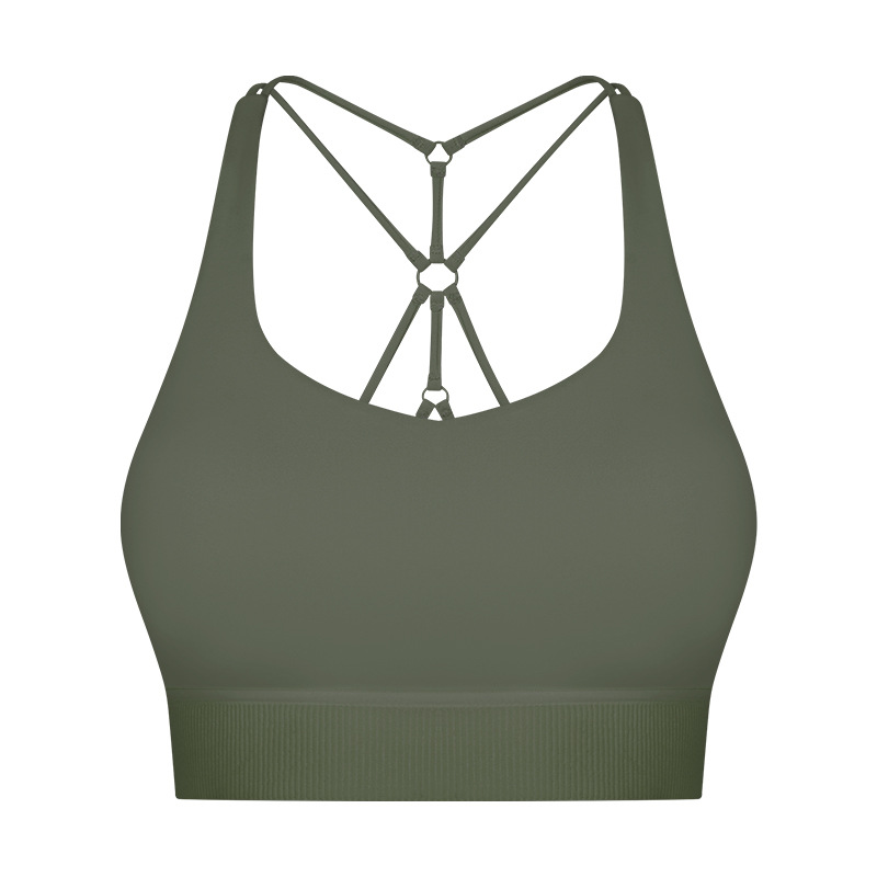 Title 9, Reggiseno sportivo in nylon a spalline sottili,...