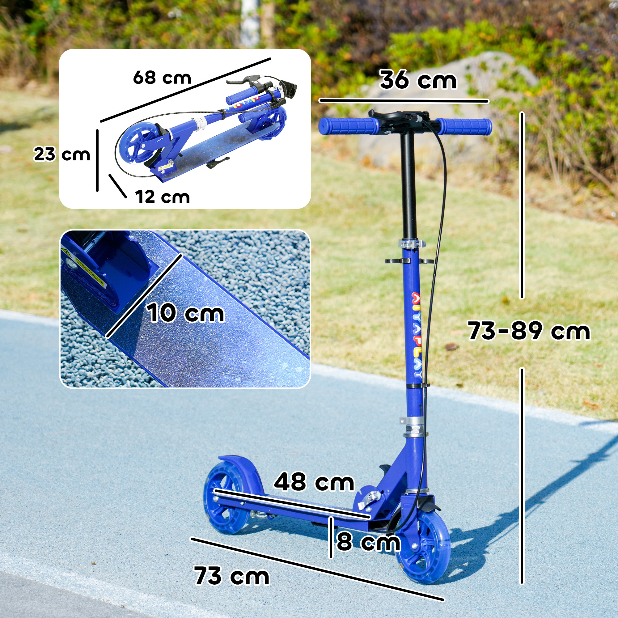 Scooter Suitable For Children Aged 3-8, With Adjustable Handlebars, Two — image 4