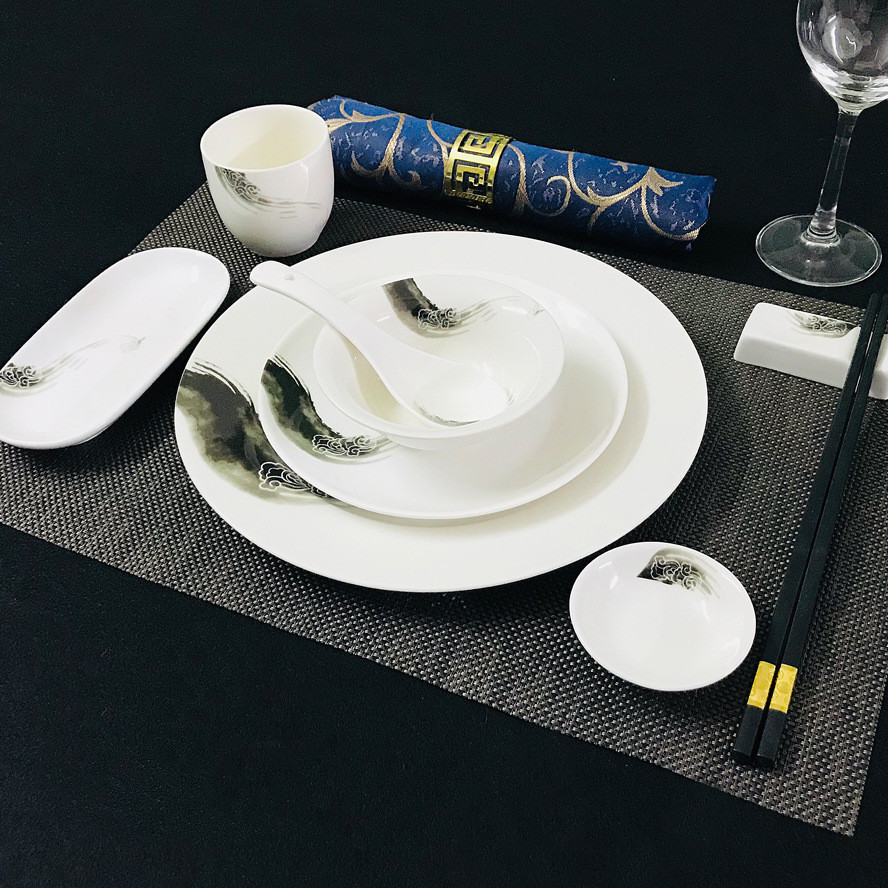 Title 18, Chinese Restaurant Hotel Set Table Ceramic Dish...