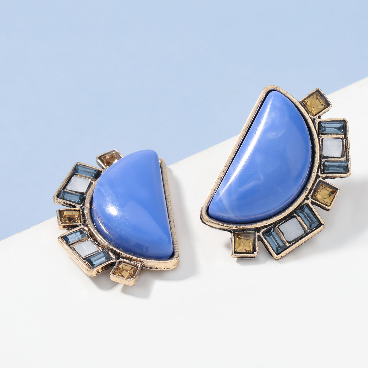 Women's European And American Retro Stud Earrings Cross-border Cold Wind