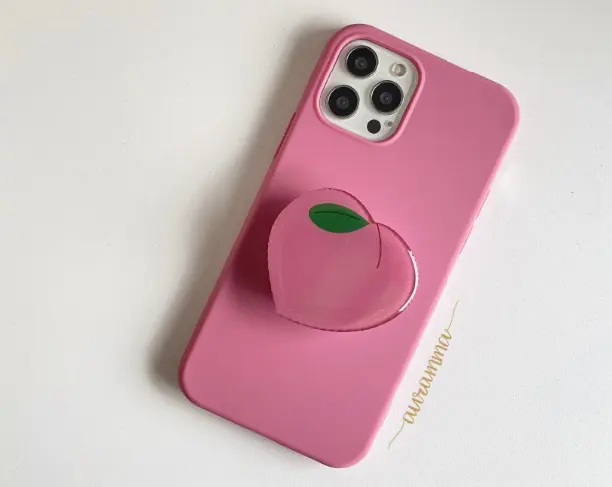Peach Stand For Mobile Phone Case