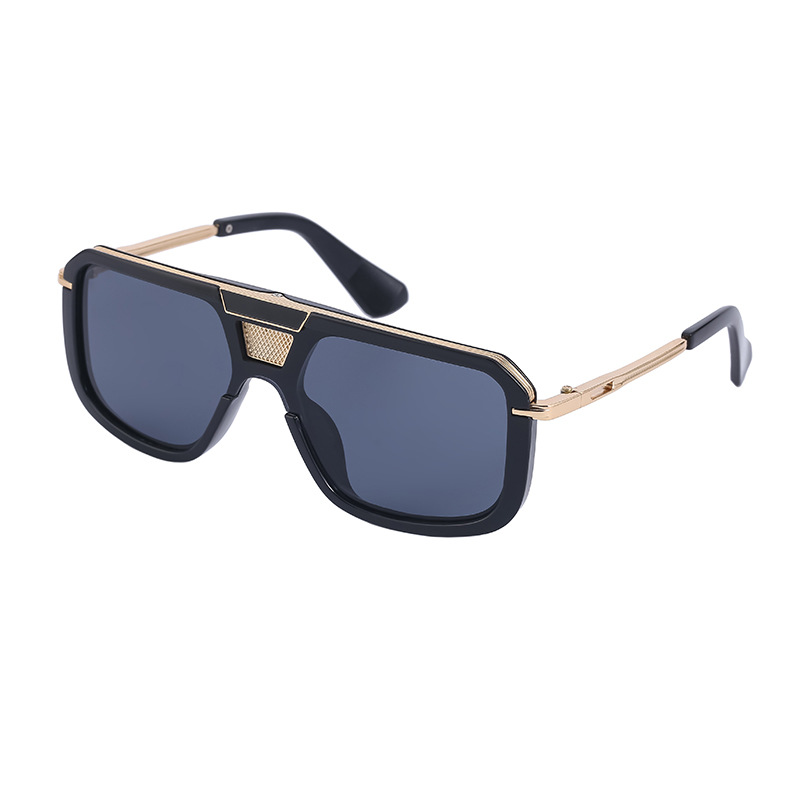 Title 6, Fashion Retro Large Frame Square Sunglasses