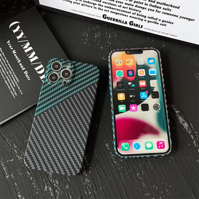 Double-faced Kevlar Carbon Fiber Texture Mobile Phone Case - Image 2