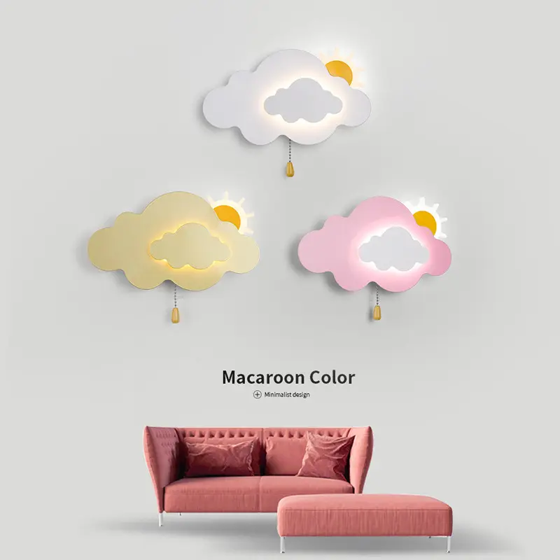 Cloud Children's Room Wall Cartoon Bedside Eye