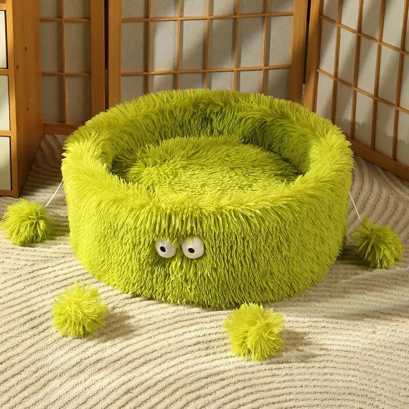 Winter Warm Cute Eye Small Monster Cat