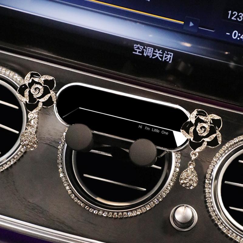 Car Mobile Phone Female Bracket Navigation Air Outlet Cute Fixed Drill - Image 2