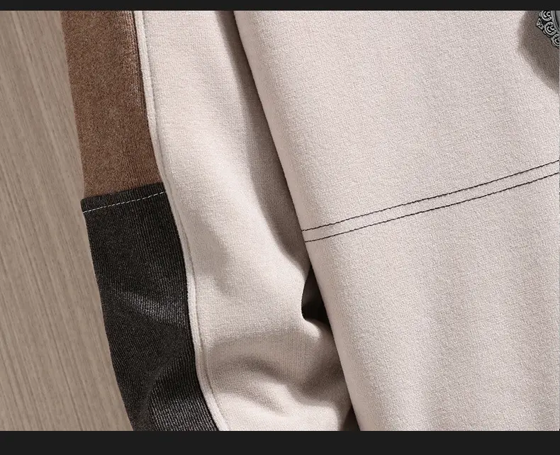 Men's Double-sided Velvet Long Sleeve T-shirt