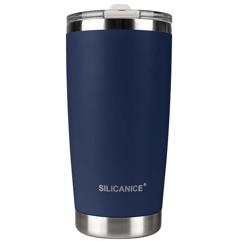 20oz Stainless Steel Vacuum Insulated Tumbler, Hygienic Removable Spout & Straw, Leakproof Lid, Reinforced Base, Fits Car Cup Holders, Travel Tumbler For Iced Coffee & Smoothies
