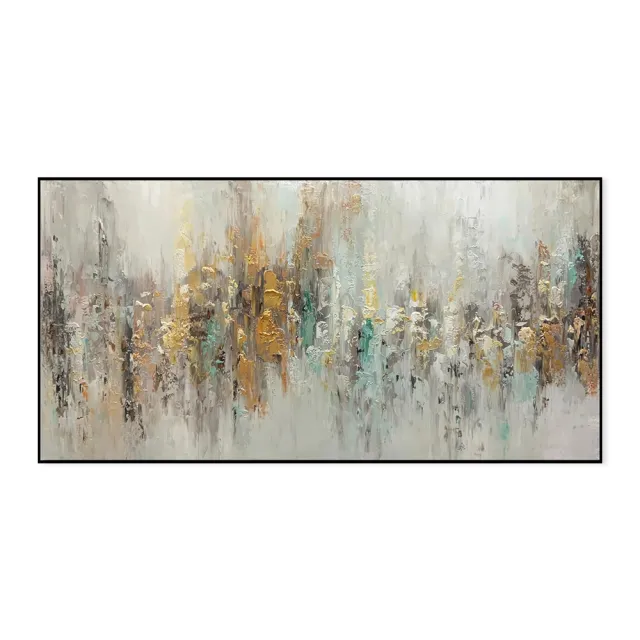 Handmade Abstract Oil Painting On Canvas Light Luxury Horizontal Wall Art For Living Room Bedroom Decor Without Inner Frame - Shop at LoveMi