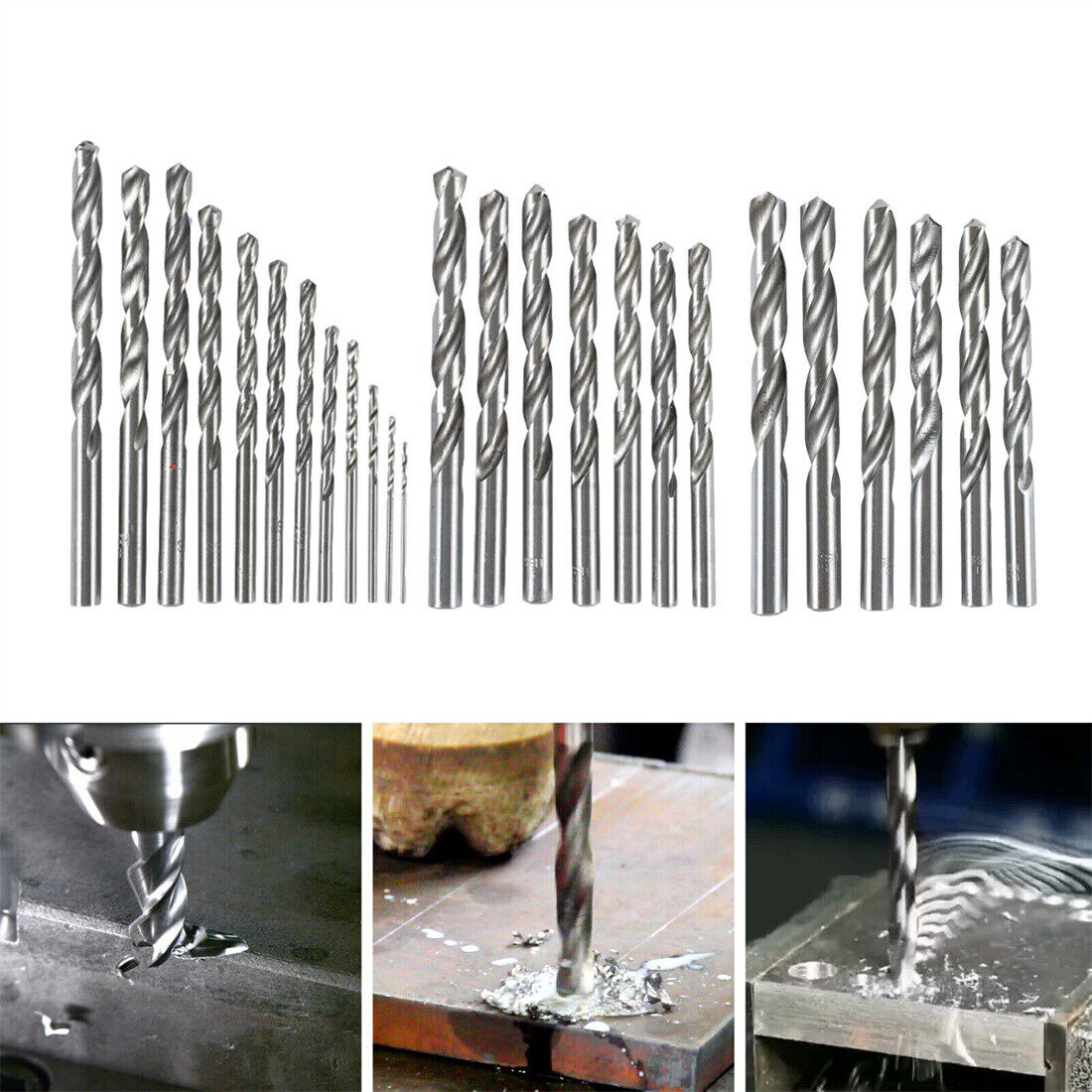 25 Piece HSS Metal Drill Bit Set 1mm-13mm High Speed Metric Tool Kit NEW UK — image 3