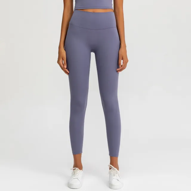 Autumn And Winter New Nude Women Yoga Pants No Embarrassment Line Purple - Shop at LoveMi
