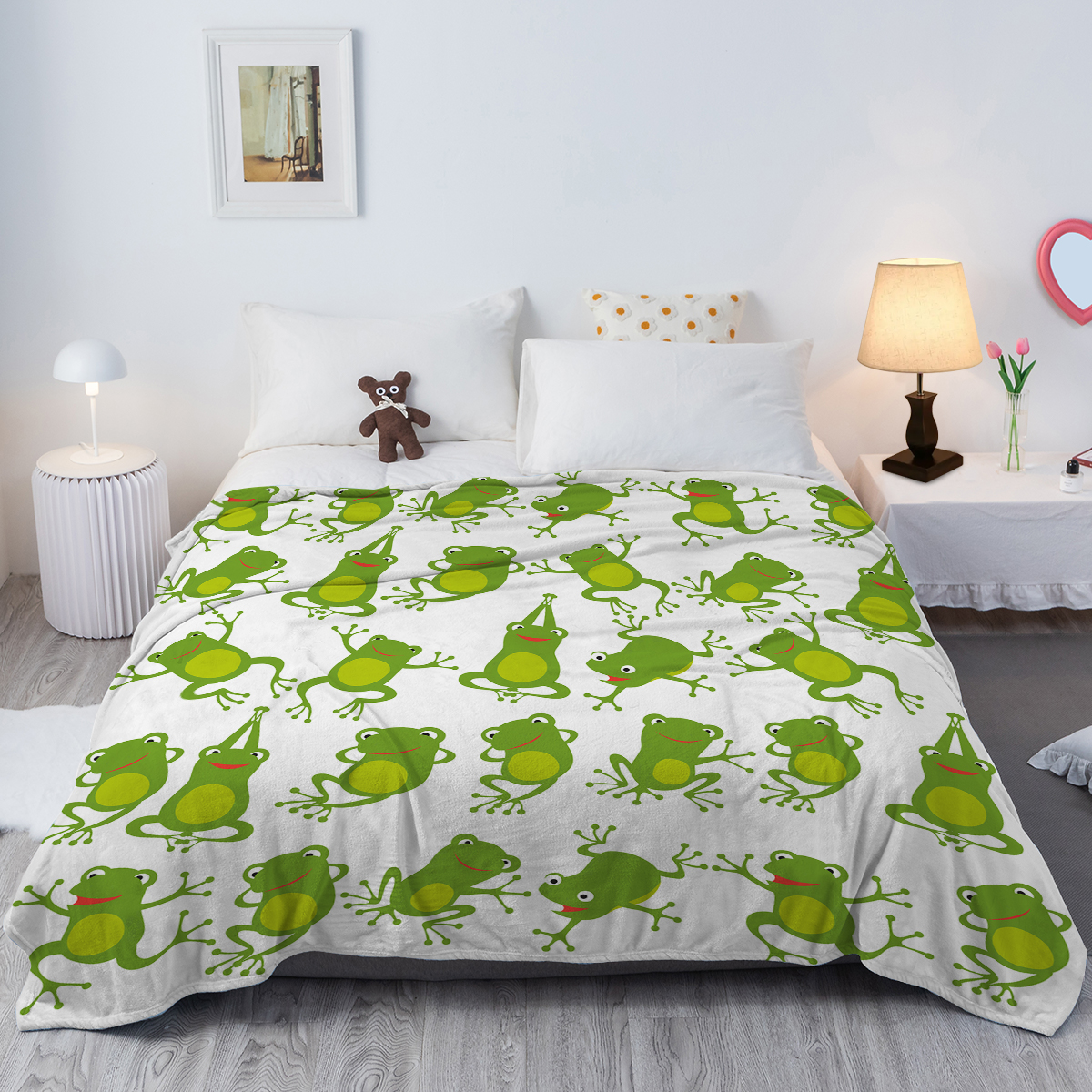 Couverture Flanelle Grenouille — Confort Douillet pour Enfants - image 2