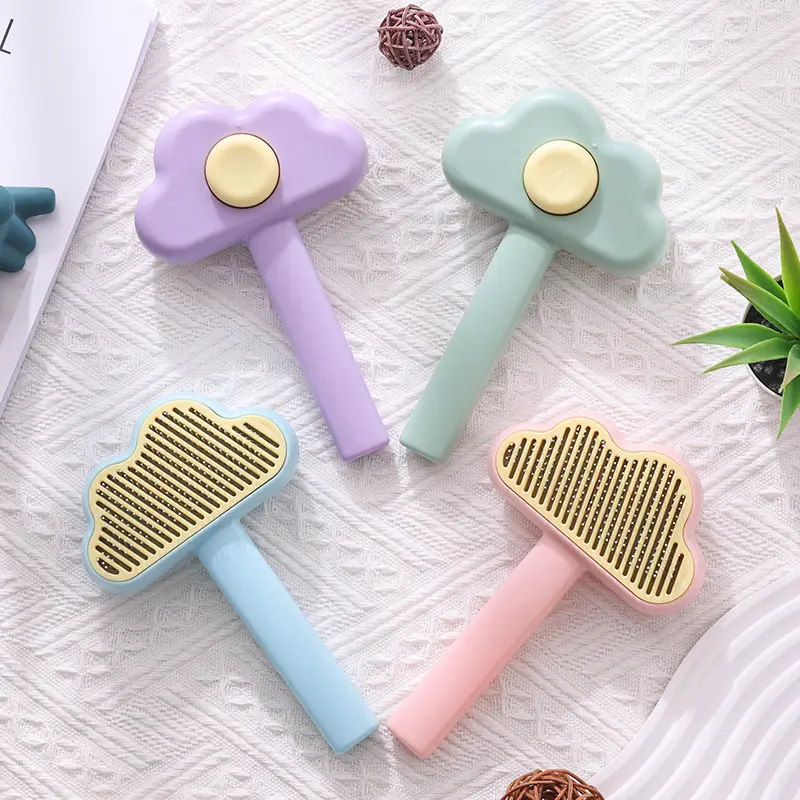 New Cloud Pet Comb Cat Brushing Self-cleaning