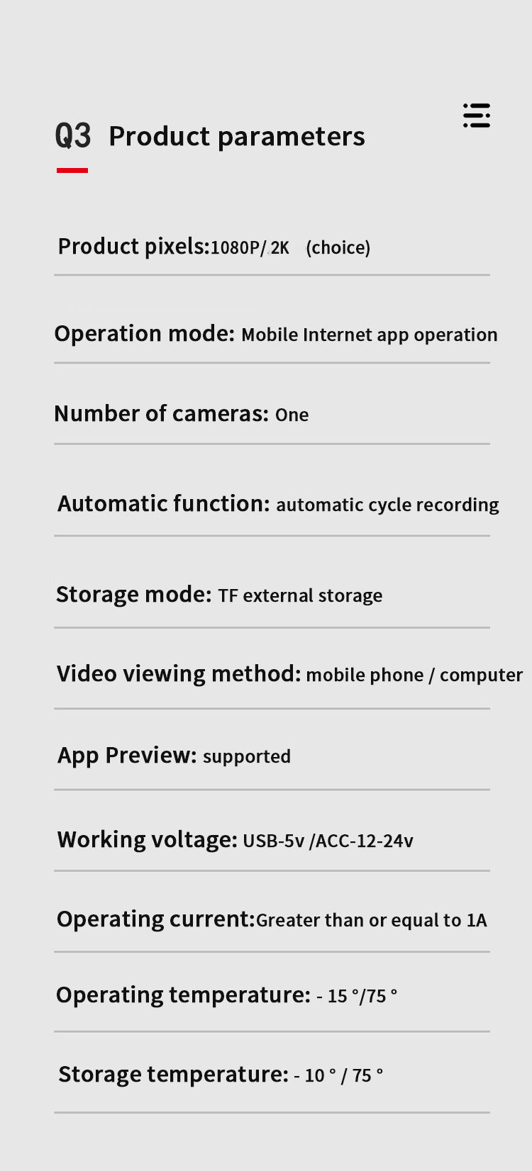 Title 1, Driving Recorder 24H Video Vehicle