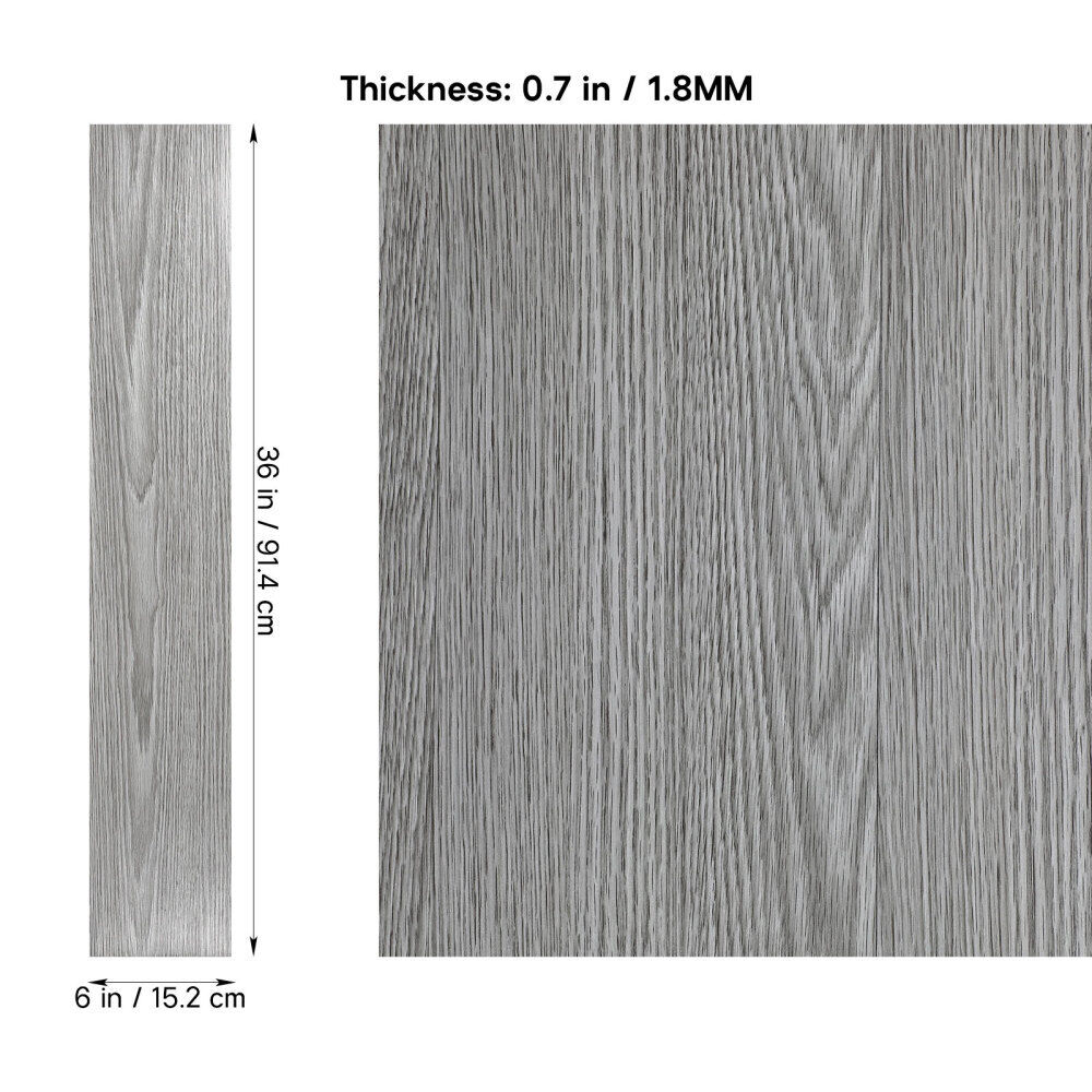 Floor Planks Tiles Self Adhesive Wood Effect Vinyl Flooring Bathroom Decor — image 4