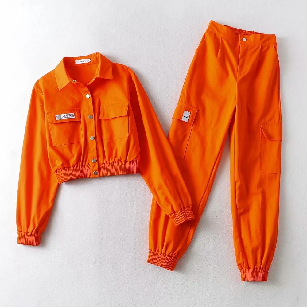 Short Coat High-waisted Straight Leg-fitting Suit