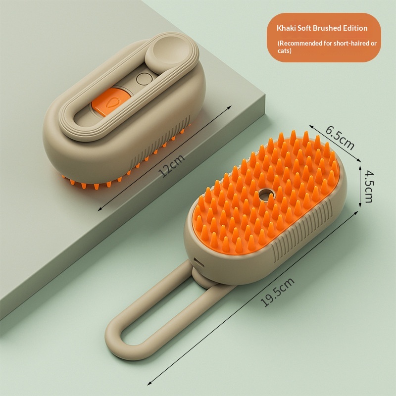 Pet Spray Massage Comb, One-Click Anti-Shedding Grooming Brush For Cats & Dogs.