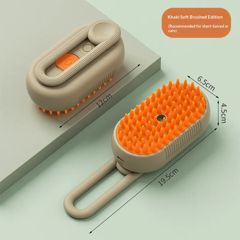 Pet Spray Massage Comb, One-Click Anti-Shedding Grooming