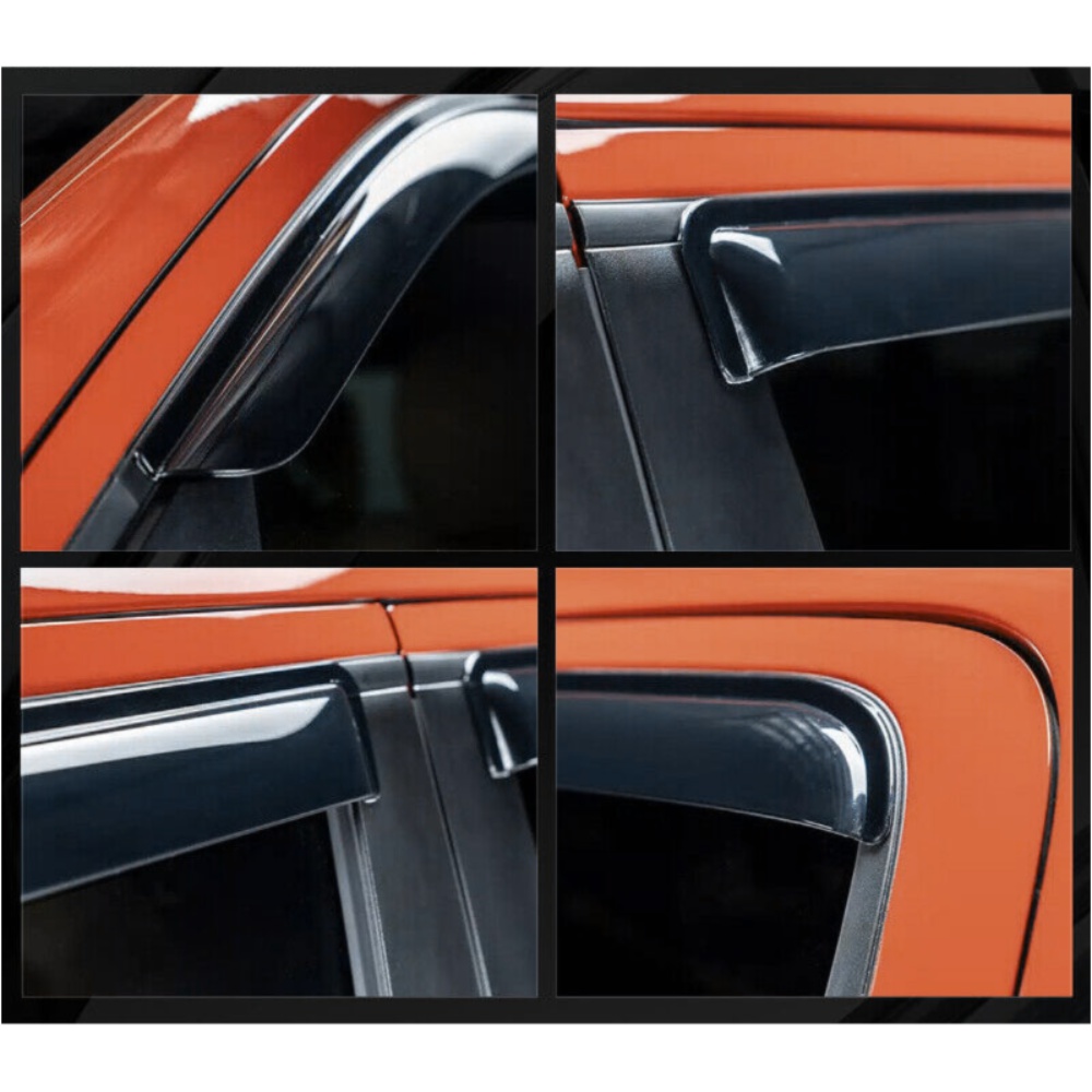 For H Onda 2012-2015 Civic Sedan MUG Style Window Visors Rain Sun Guard Deflector — foto 8