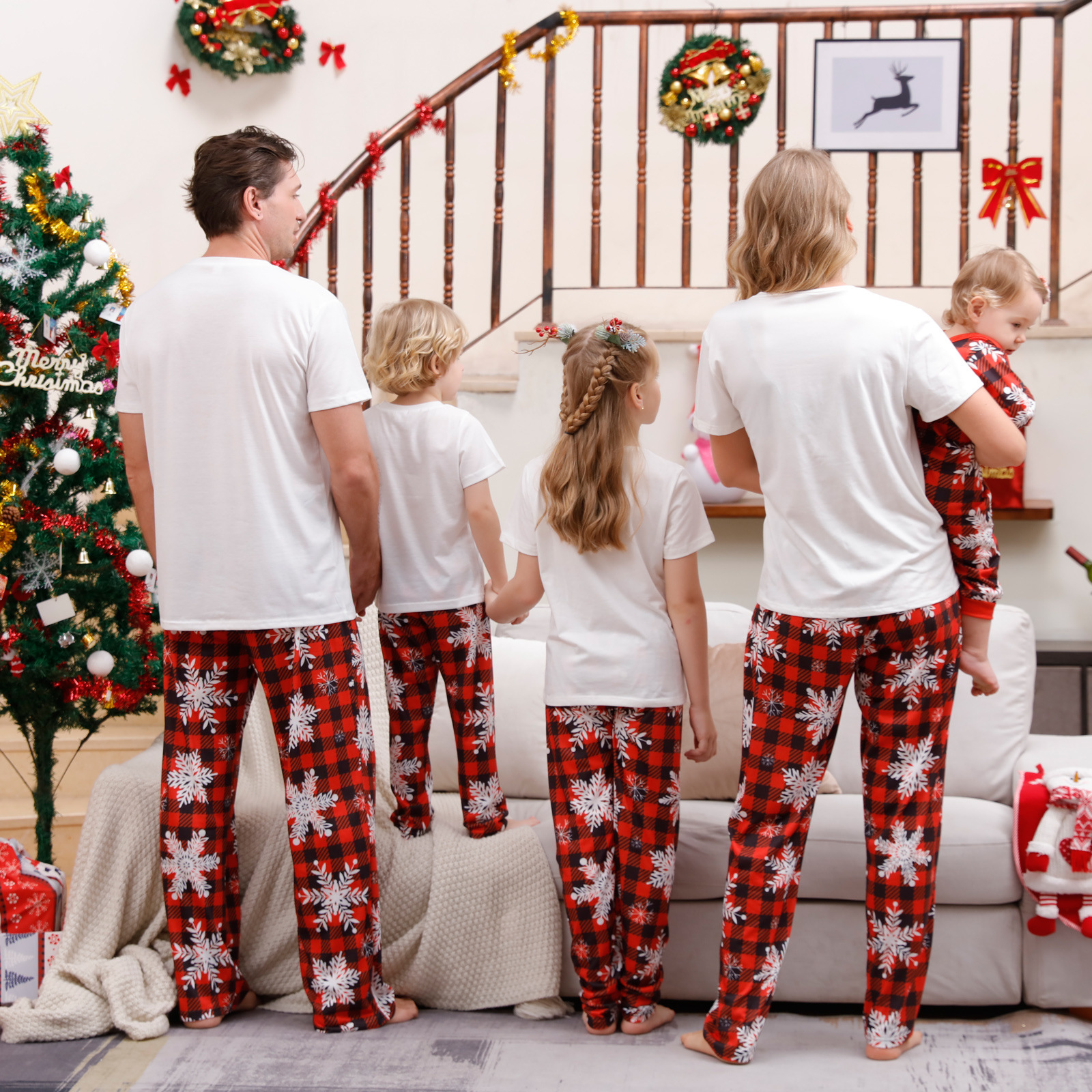 Christmas Parent-child Pajamas Suit Printed Homewear — foto 4
