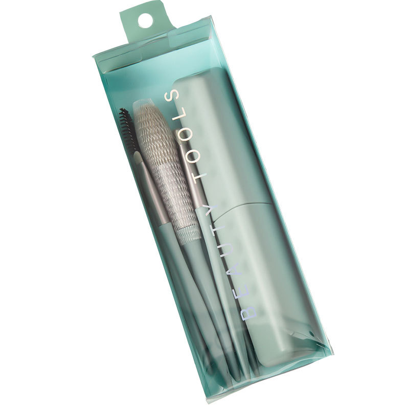 Mini Makeup Brush Set Portable Blue - Shop at LoveMi