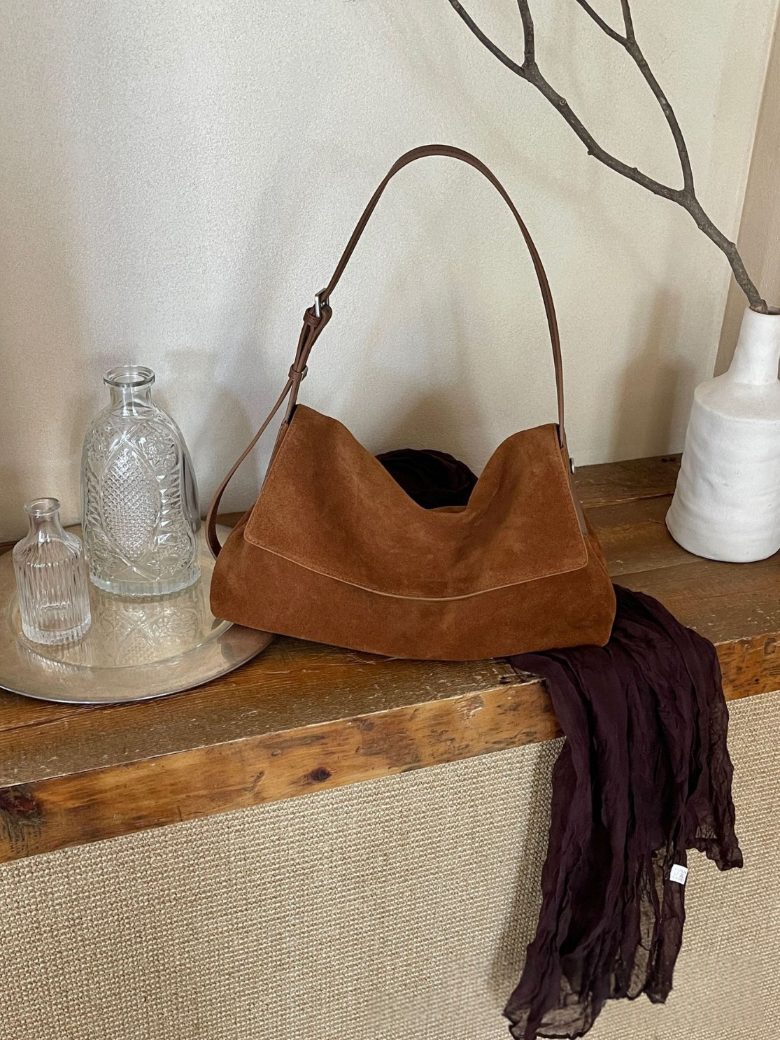 Matte Cowhide Handbag, This Year's Trend In Genuine Leather Single Shoulder And Crossbody Bags With A Retro Lazy Style, Large-capacity Messenger Bag For Women 4