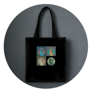 Title 9, All-match literary canvas bag with shoulder str...