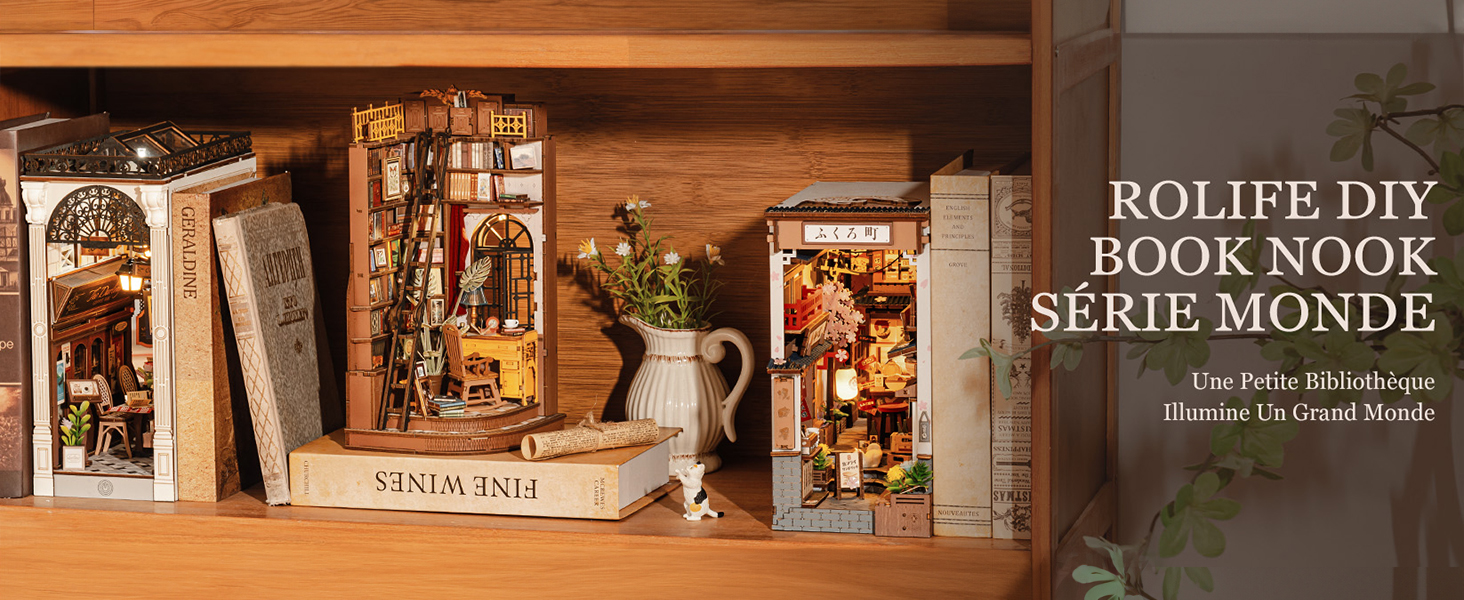 Title 8, Rolife DIY Book Nook Kit 3D Houten Miniatuur St...