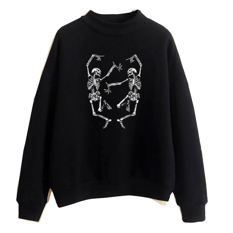 Title 4, Dancing Skull Fun Print Pullover Halloween Street