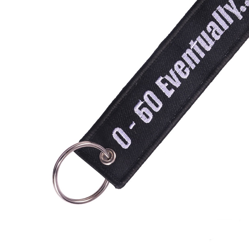 Title 2, Personalized Motorcycle Keychain Black Backgrou...