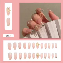 Crystal Butterfly Fake Nail Nails Finished Wear - 1 Style - View 1