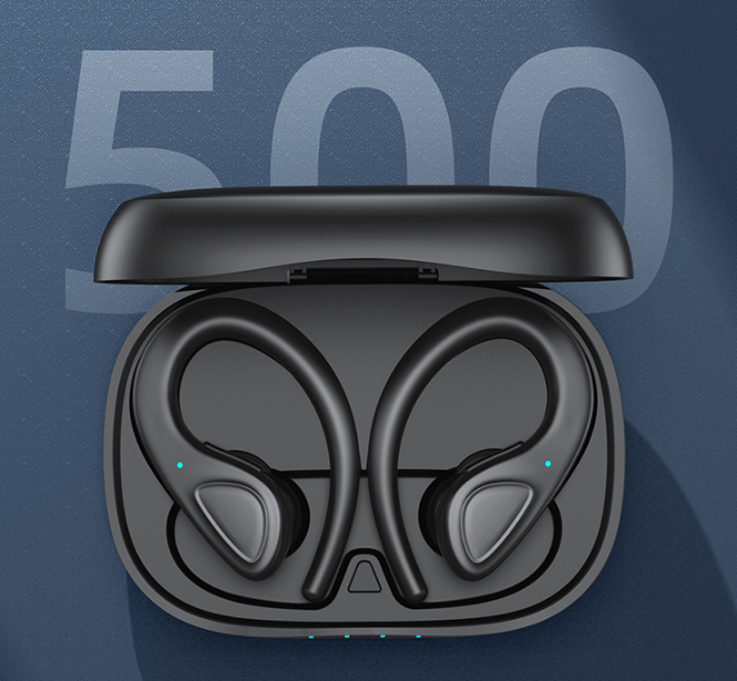 Private Model Bluetooth Headset Binaural Wireless Sports Hanging Ear Type - Image 4