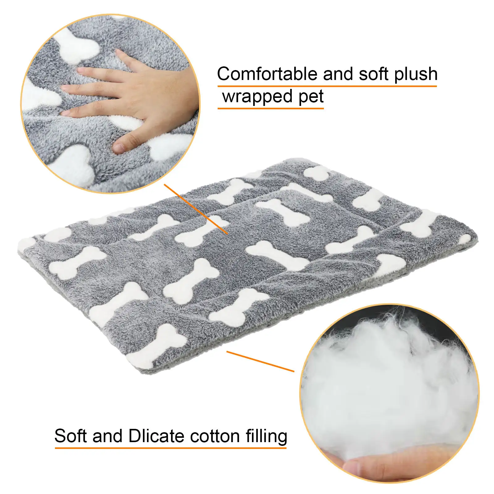 Self-Warming Cat Bed Mat Washable Dog Crate