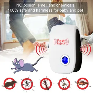 4X Ultrasonic Pest Control Repeller UK Plug-in Reject Rat Mouse Mice Spider