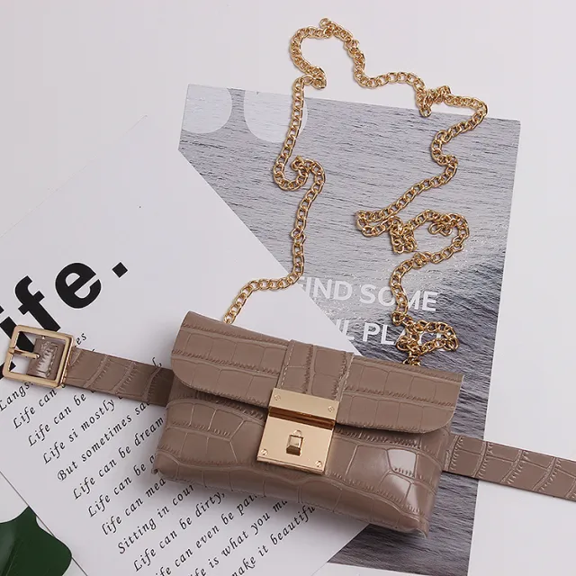 Messenger Bag Mobile Phone Bag Belt Waist Bag Khaki - Shop at LoveMi