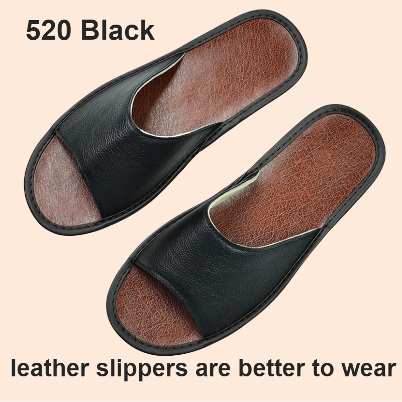 Title 6, Widened Plus Size Leather Slippers